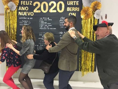 Nochevieja 2019 en la Residencia de mayores Txurdinagabarri
