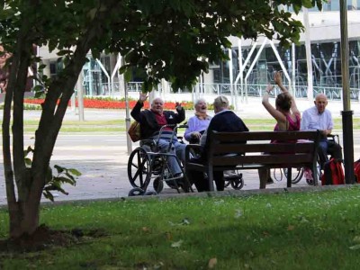 Pasieran Bilboko Casilda Iturrizar parkean En el Parque de Doña Casilda