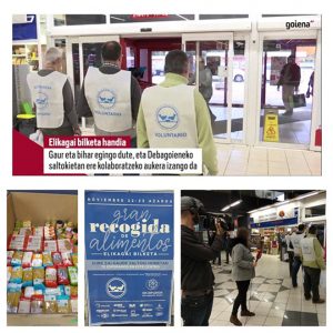 Los CRPS de Aita Menni continúan demostrando su compromiso con el Banco de Alimentos Aita Menniko EPSZek Elikagaien Bankuarekin konprometituta daudela erakusten jarraitzen dute