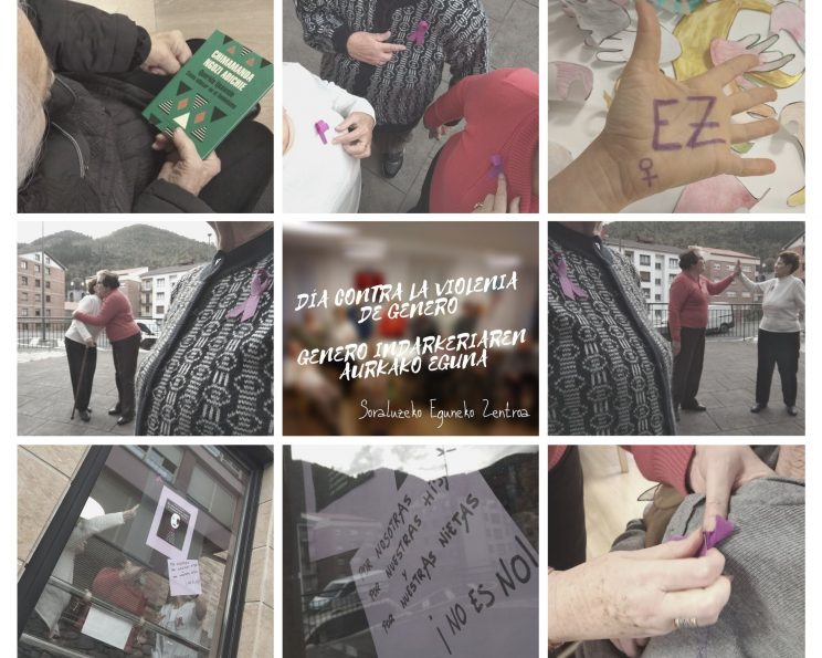 Collage sobre violencia de género