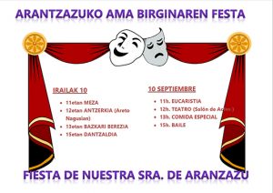 Celebramos la fiesta de Nuestra Señora de Aranzazu Arantzazu Amaren jaia ospatu dugu