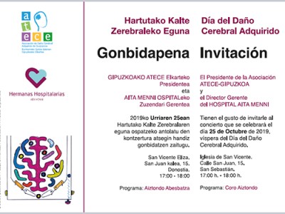 Concierto solidario para conmemorar el Día del Daño Cerebral Adquirido Arreta hobea autismoaren espektroko eta desgaitasun intelektualeko jokabide nahasmenduak dituzten pertsonentzat