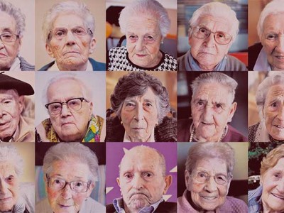 Nuestras residentes centenarias Teresa Gondra y Carmen Larrínaga, en el diario El Correo Reportaje sobre personas mayores de 100 años en Bizkaia