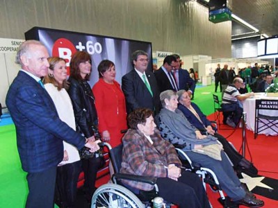 Residentes de Joxe Miel Barandiaran, en la Feria Nagusi