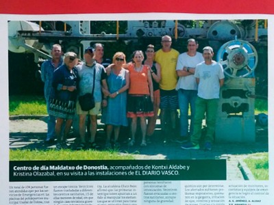 Maldatxoko EPSZ Diario Vascoko instalazioetan barna bili da