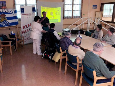 Taller de Reminiscencia basada en el Fútbol en la Residencia San Martín de Oñate