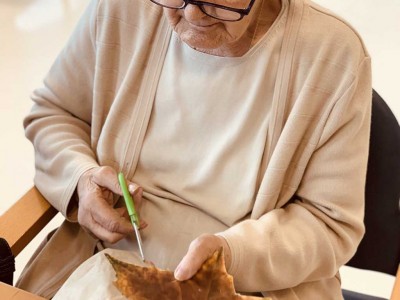 Manualidades de otoño en la Residencia de mayores Txurdinagabarri