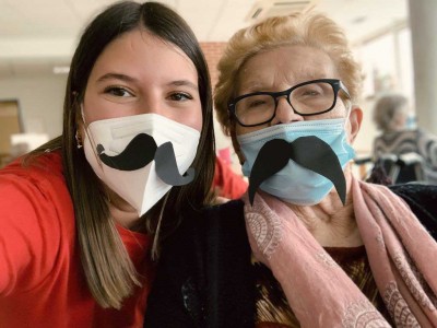 Movember en la Residencia de mayores Txurdinagabarri de Bilbao