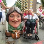 Con los gigantes y Cabezudos de Villabona