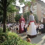 Con los gigantes y Cabezudos de Villabona