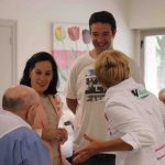 Representantes municipales, en la Residencia Santiago de Villabona