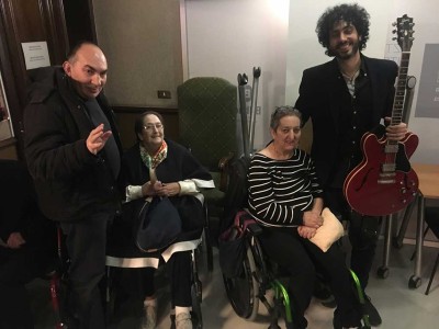 Con el guitarrista del Vicente Espí Quartet