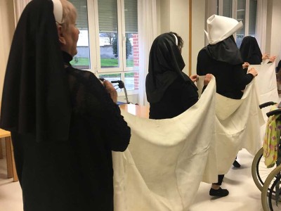 Teatro en la Residencia de mayores Txurdinagabarri de Bilbao