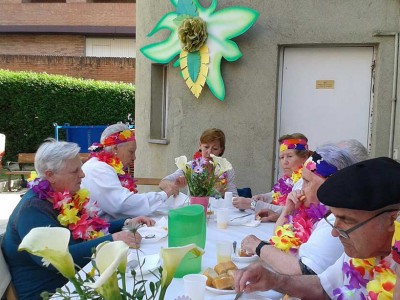 Fiesta Flower Power en la Residencia Santiago de Villabona Fiesta de primavera