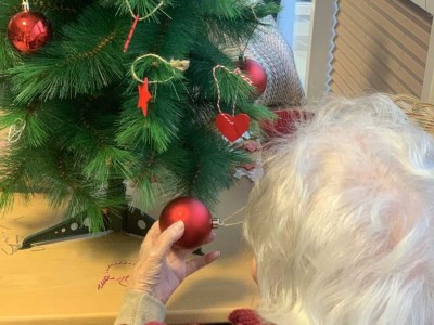 Decoración de Navidad en la Residencia Txurdinagabarri