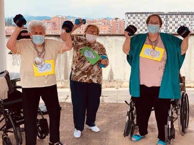 Olimpiadas en Txurdinagabarri Olimpiadas en la Residencia de mayores Txurdinagabarri de Bilbao