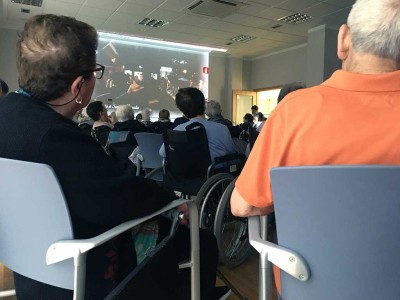 Santa Águeda en la Residencia de mayores Txurdinagabarri