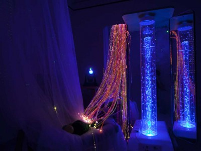 Sala Snoezelen de estimulación multisensorial en la Residencia Txurdinagabarri de Bilbao