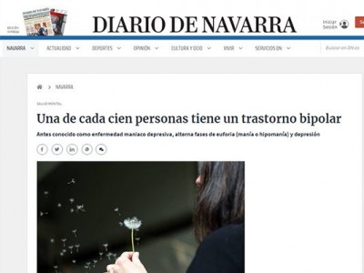 Gure zuzendari medikoak nahasmendu bipolarraz hitz egin du Diario de Navarran Gure zuzendari medikoak nahasmendu bipolarraz hitz egin du Diario de Navarran