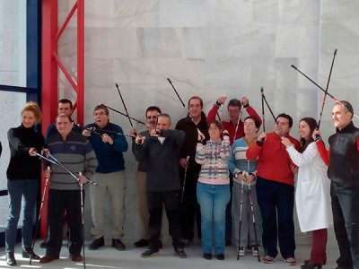 Los usuarios del Centro de día Aita Menni de San Sebastián conocen la marcha nórdica Los usuarios del Centro de día Aita Menni de San Sebastián conocen la marcha nórdica