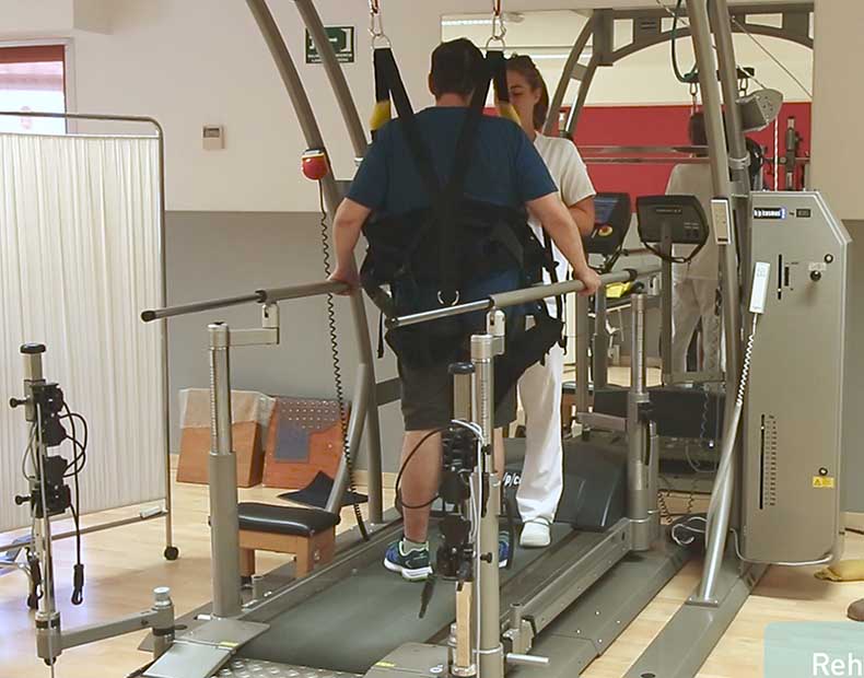 Cinta de rehabilitación de marcha en el Hospital Aita Menni Cinta de rehabilitación de marcha en el Hospital Aita Menni