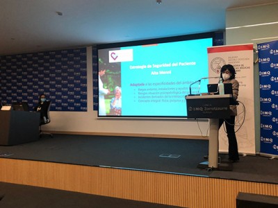 La doctora Añel durante su ponencia