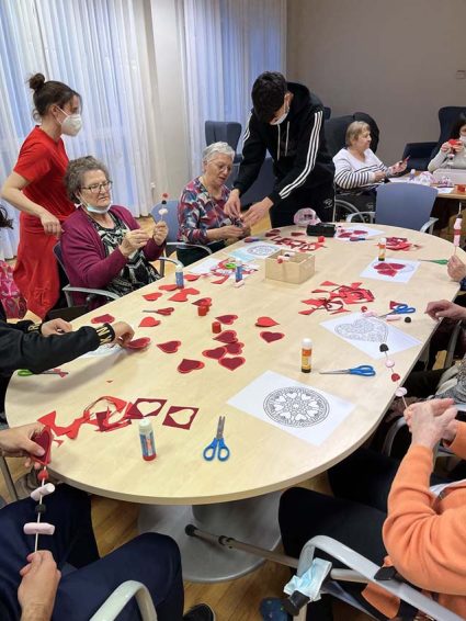 San Valentín en la Residencia de mayores Txurdinagabarri
