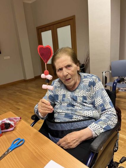 San Valentín en la Residencia de mayores Txurdinagabarri