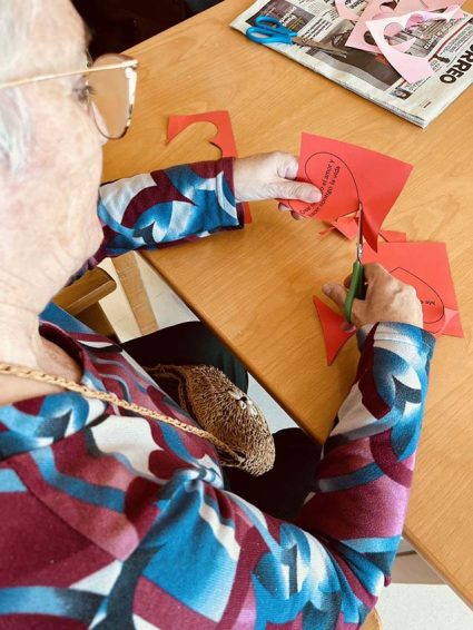 San Valentín en la Residencia de mayores Txurdinagabarri