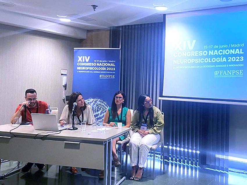 Ainhoa Espinosa, en el XIV Congreso Nacional de Neuropsicología