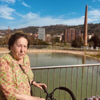 Visitando el lago del Parque Etxebarria
