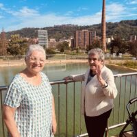 Visitando el lago del Parque Etxebarria