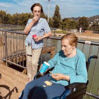 Visitando el lago del Parque Etxebarria