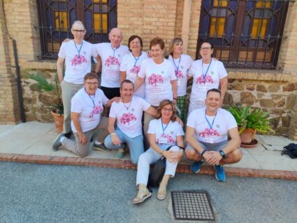 Boluntariotzaren III. Biltzar Nazionaletik bihotza beteta itzuli gara El grupo de personas voluntarias de Hermanas Hospitalarias Aita Menni asistente al Congreso.