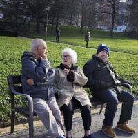 Al sol en el Parque Etxebarria