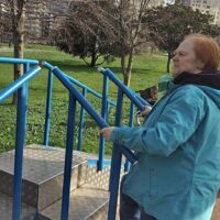 Al sol en el Parque Etxebarria