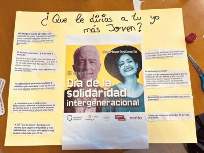 "Soy mayor, soy como tú" Mural