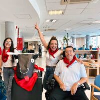 Txurdinagabarri volvió a vestirse de rojo y blanco