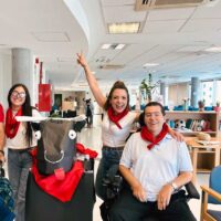 Txurdinagabarri volvió a vestirse de rojo y blanco