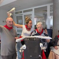 Txurdinagabarri volvió a vestirse de rojo y blanco