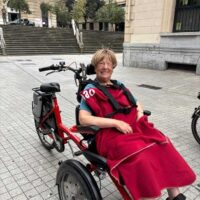 Recorriendo la ciudad en bicicleta