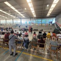 Usuarias del Centro Ibarra de Orozko participan en la fiesta anual de Rakataplá