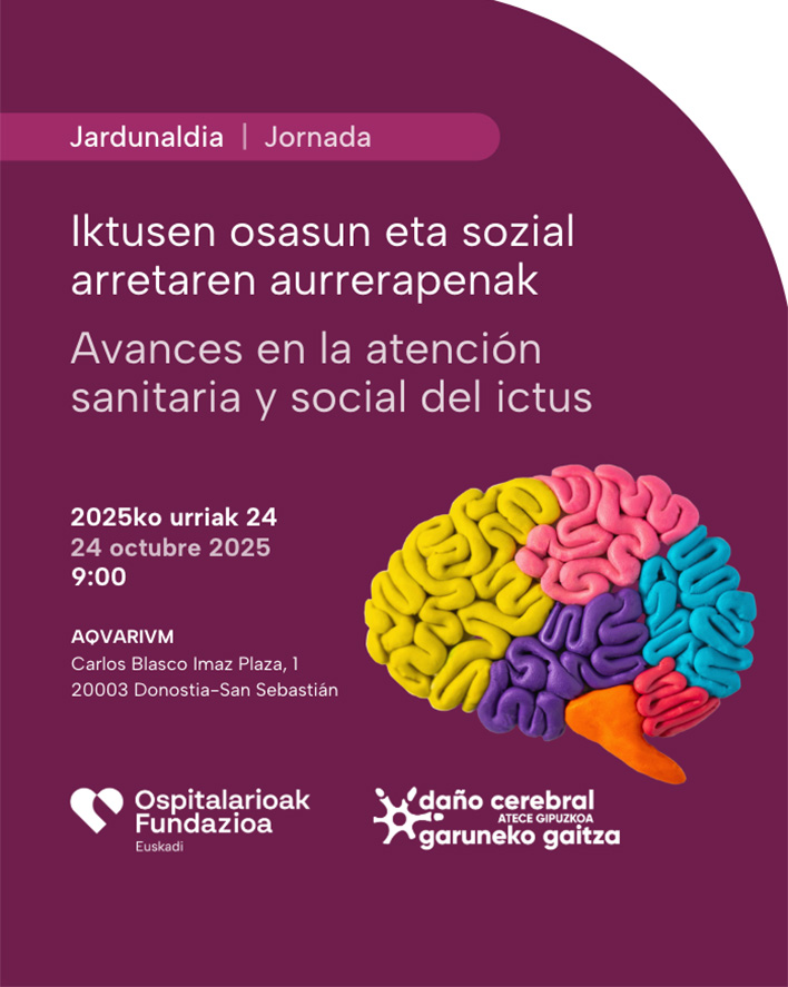 24 de octubre: Jornada "Avances en la atención sanitaria y social del ictus" Cartel de la Jornada