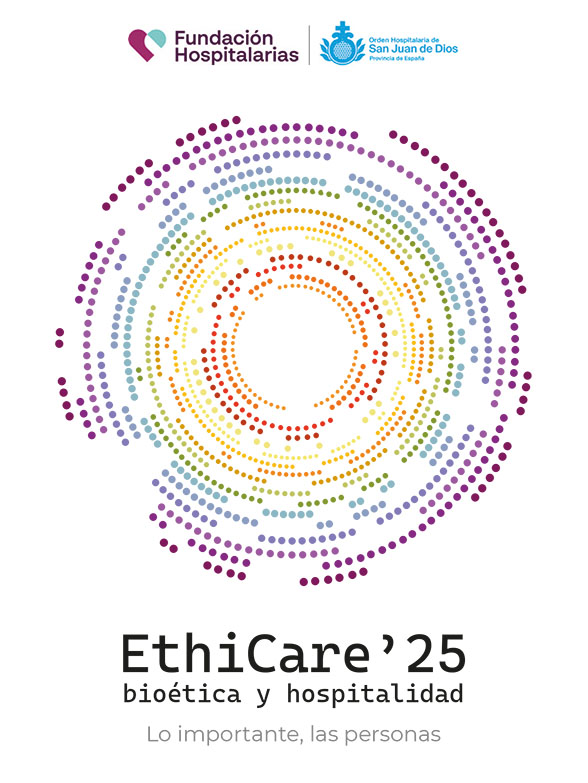 EthiCare’25 reunirá a más de 300 personas expertas y profesionales de la Fundación Hospitalarias y San Juan de Dios España en Barcelona Logotipo del Congreso de Bioética Ethicare 25
