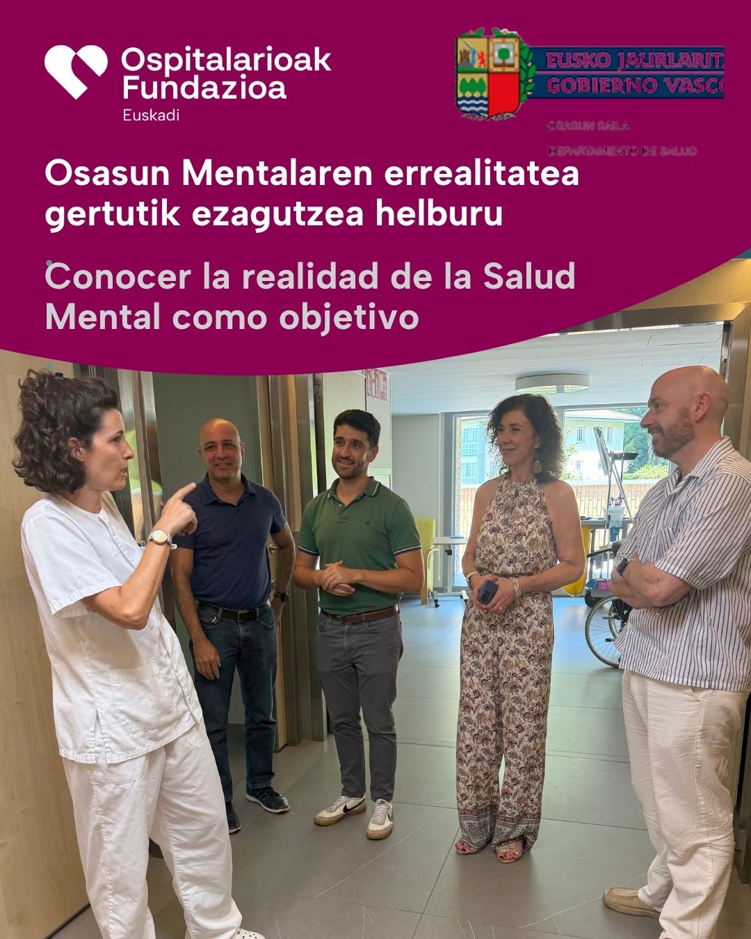 Koordinazio soziosanitarioa: Javier Almeidak Ospitalarioak Fundazioa Euskadiren arreta-eredua gertutik ezagutu du Koordinazio soziosanitarioa: Javier Almeidak Ospitalarioak Fundazioa Euskadiren arreta-eredua gertutik ezagutu du