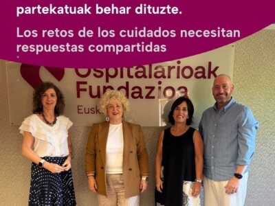 Arreta integratua: Ospitalarioak Fundazioa Euskadik eta Gipuzkoako Foru Aldundiak etorkizuneko zaintzen erronkak partekatu dituzte Ospitalarioak Fundazioa Euskadi y la Diputación Foral de Gipuzkoa comparten una visión sobre la atención integrada y los retos del futuro de los cuidados en Gipuzkoa.