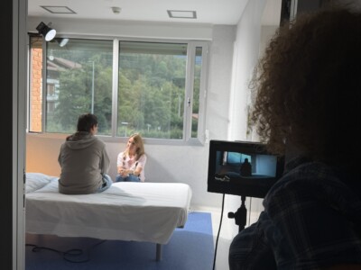 Equipo de RTVE junto a profesionales de la Unidad de Psiquiatría Legal de Ospitalarioak Fundazioa Euskadi